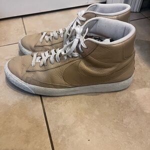 Nike Tan High-Top Sneakers (Blazers) sz 11